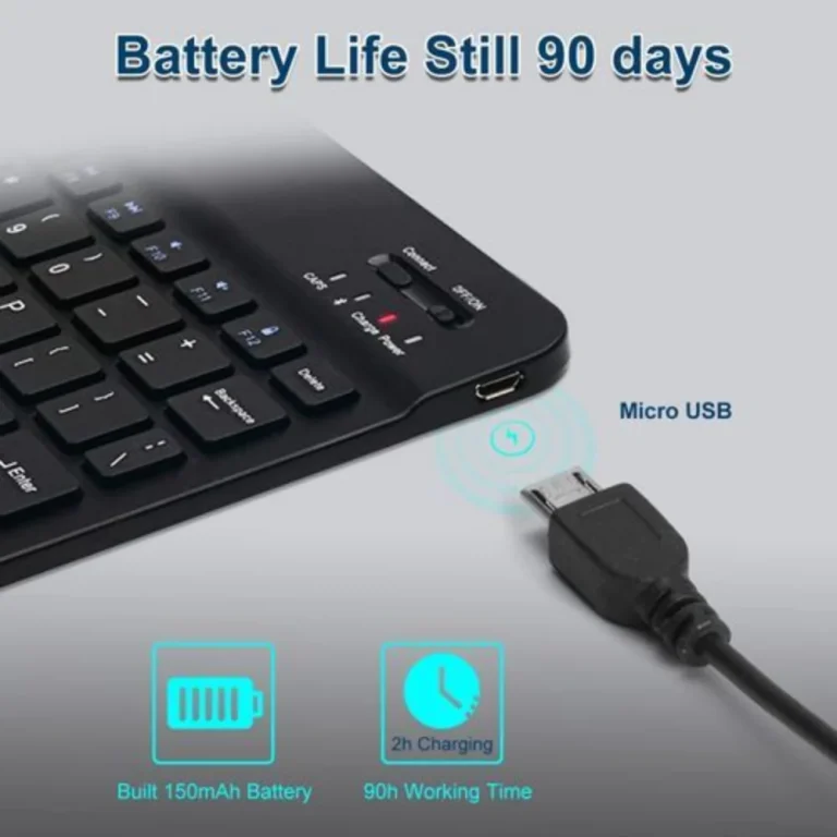 Generic 10‑Inch Rechargeable Portable Wireless Bluetooth Keyboard – Compact & Lightweight – Best Price in Kenya